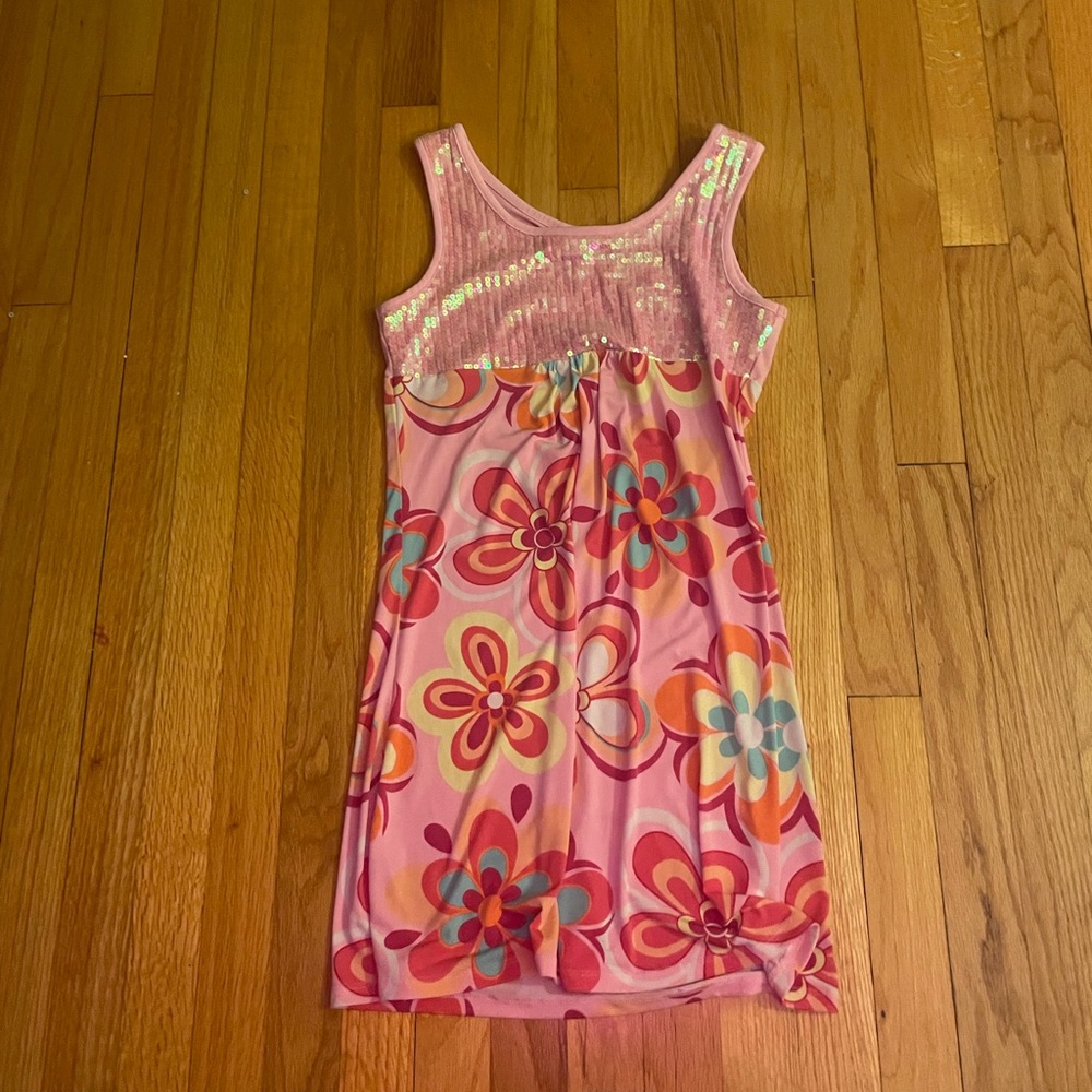 Limited Too Pink Floral Casual Dress